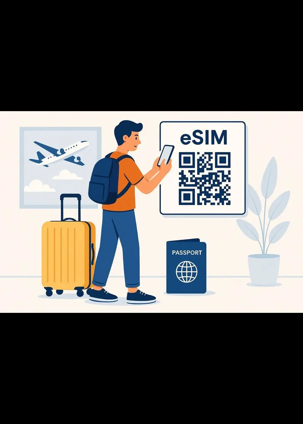 Install your eSIM by scanning the QR code